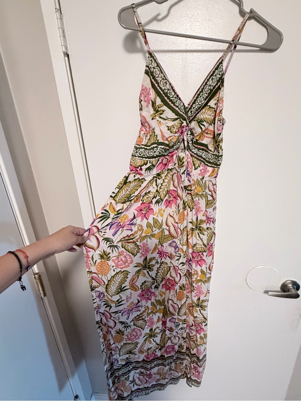Floral Twist-Front Maxi Dress size medium - Picture 5 of 12